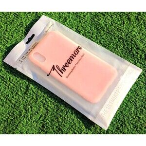 Threemore Bubblegum Pink Silicone Grip Iphone Xs/s 6x3" Protective Cell Case NIP